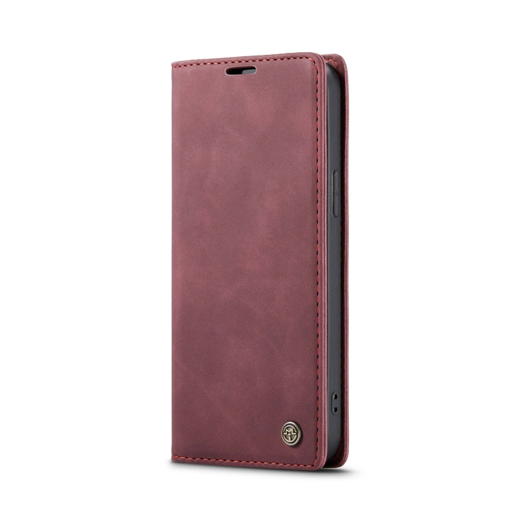 For iPhone 15 Pro CaseMe 013 Multifunctional Horizontal Flip Leather Phone Case(Wine Red) - free shipping - PMC Jewellery - Order now!