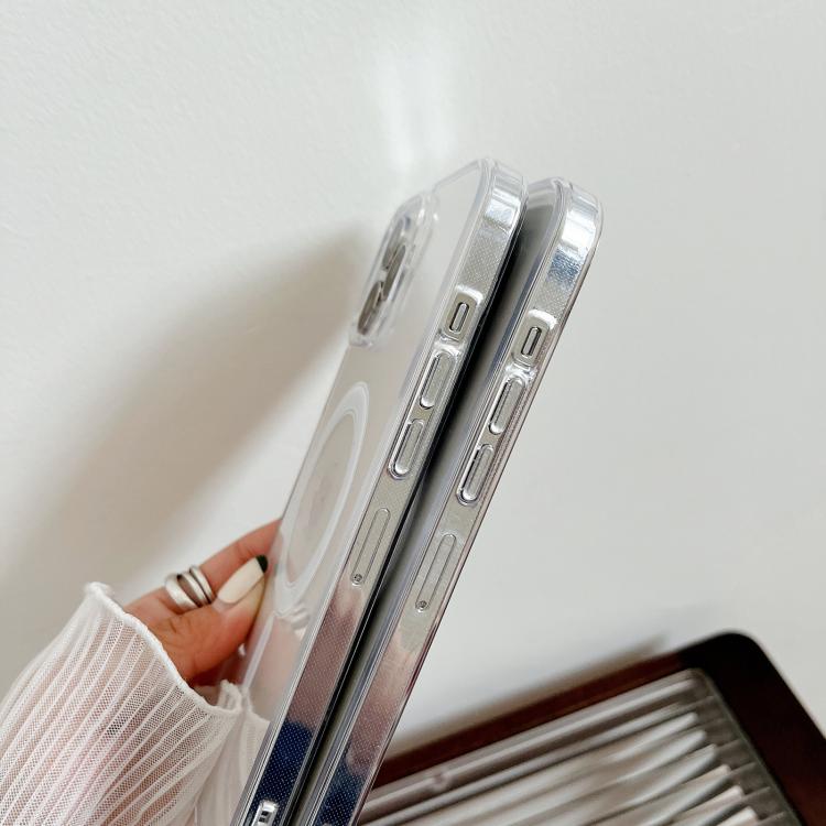 For iPhone 16e MagSafe Magnetic Clear Acrylic TPU Phone Case(Transparent) - iPhone 16e Cases by PMC TechLife | Online Shopping South Africa | PMC TechLife | Buy Now Pay Later Mobicred