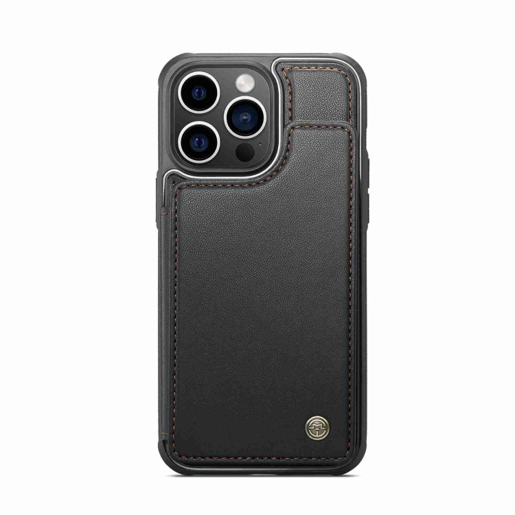 For iPhone 15 Pro CaseMe C22 Card Slots Holder RFID Anti-theft Phone Case(Black) - free shipping - PMC Jewellery - Order now!