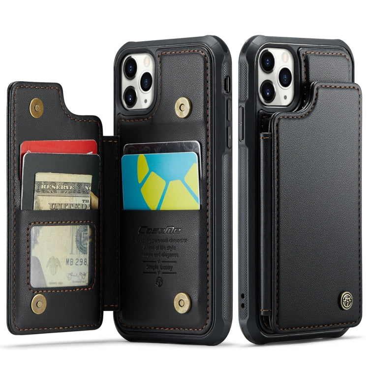 For iPhone 11 Pro CaseMe C22 Card Slots Holder RFID Anti-theft Phone Case(Black) - free shipping - PMC Jewellery - Order now!