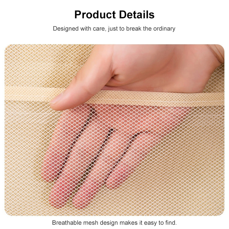 12+24 Grids Underwear Storage Bag Non-woven Double-sided Hanging Storage Bag(Pink) - Storage Bags by PMC TechLife | Online Shopping South Africa | PMC TechLife | Buy Now Pay Later Mobicred