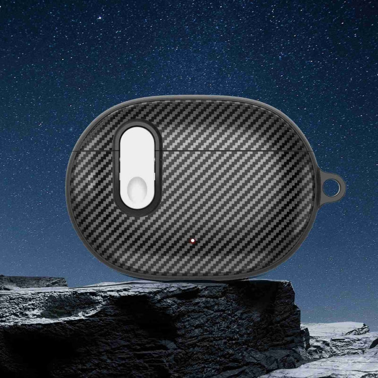 For Beats Studio Buds Switch Carbon Fiber Wireless Earphones Protective Case(Black White) - Other Case by PMC Jewellery | Online Shopping South Africa | PMC Jewellery | Buy Now Pay Later Mobicred