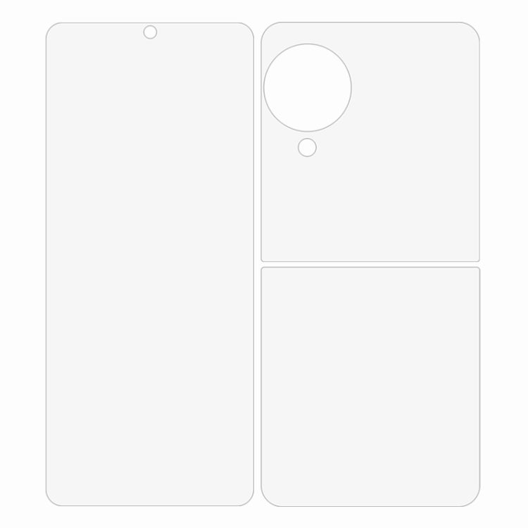 For OPPO Find N3 Flip 3 in 1 Full Screen Protector Explosion-proof Hydrogel Film - Find N3 Flip Tempered Glass by PMC TechLife | Online Shopping South Africa | PMC TechLife