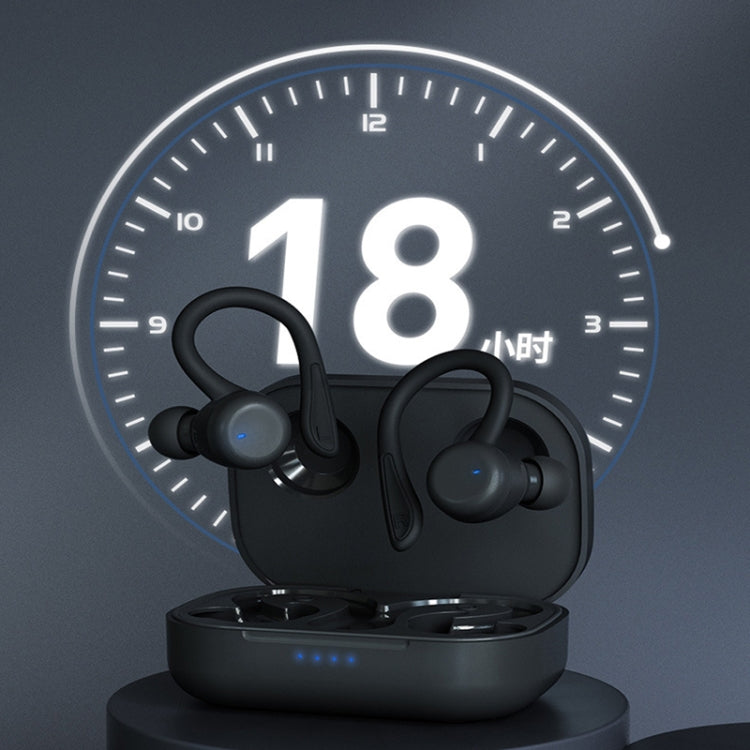 T&G T40 TWS IPX6 Waterproof Hanging Ear Wireless Bluetooth Earphones with Charging Box(Black) - free shipping - PMC Jewellery - Order now!