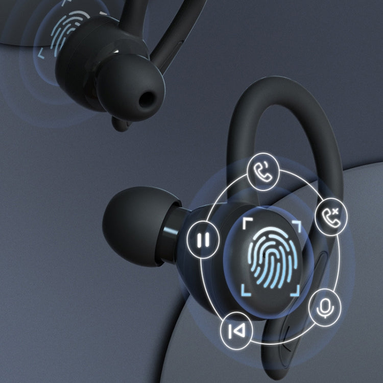 T&G T40 TWS IPX6 Waterproof Hanging Ear Wireless Bluetooth Earphones with Charging Box(White) - free shipping - PMC Jewellery - Order now!