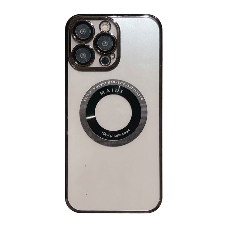 For iPhone 15 Pro Magsafe Electroplate PC Phone Case(Black) - iPhone 15 Pro Cases by PMC TechLife | Online Shopping South Africa | PMC TechLife