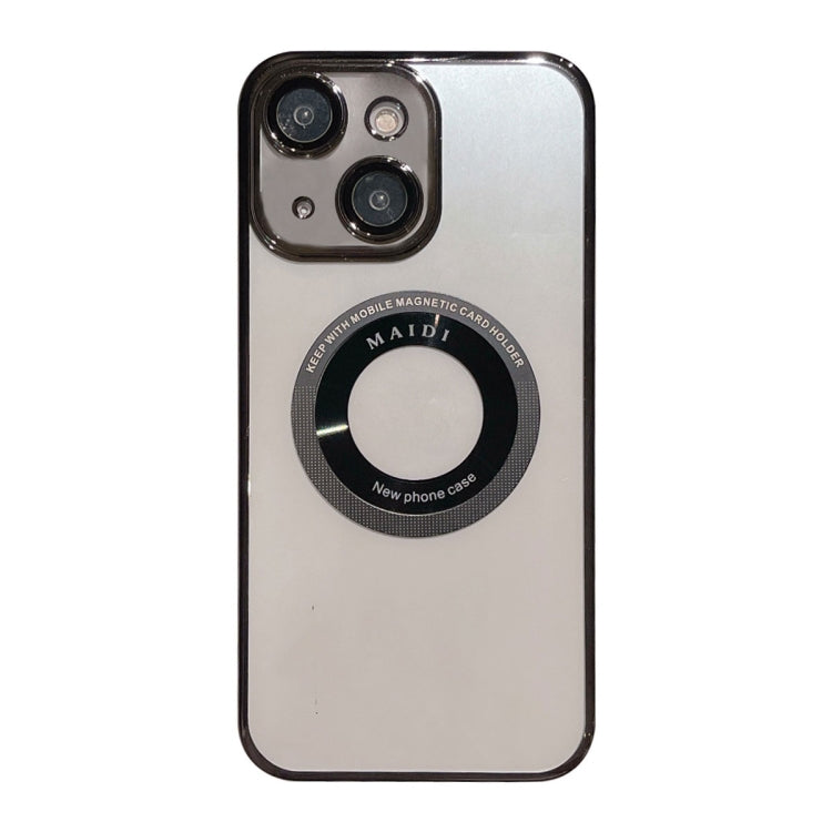 For iPhone 14 Plus Magsafe Electroplate PC Phone Case(Black) - iPhone 14 Plus Cases by PMC TechLife | Online Shopping South Africa | PMC TechLife