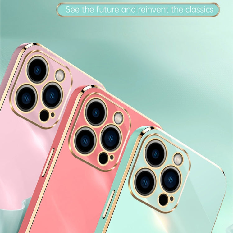 For iPhone 16 Pro XINLI Straight Edge 6D Electroplate TPU Phone Case(White) - free shipping - PMC Jewellery - Order now!
