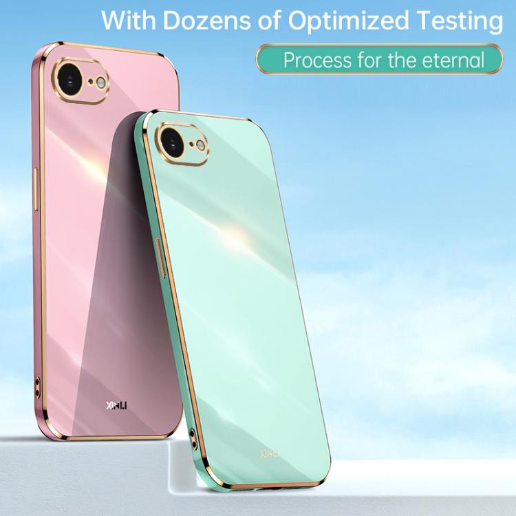 For iPhone 16e XINLI Straight Edge 6D Electroplate TPU Phone Case(Celestial Blue) - free shipping - PMc TechLife - Order now!