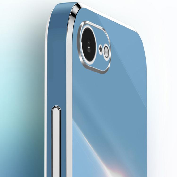 For iPhone 16e XINLI Straight Edge 6D Electroplate TPU Phone Case(Mint Green) - free shipping - PMc TechLife - Order now!