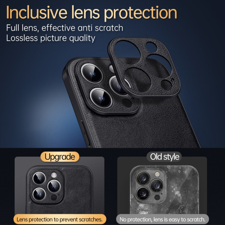 For iPhone 16 Pro SULADA Shockproof TPU Hybrid Handmade Leather Phone Case(Blue) - free shipping - PMC Jewellery - Order now!