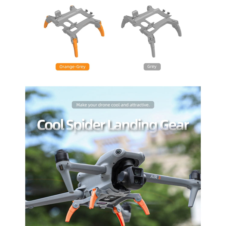 For DJI Air 3 Sunnylife LG664 Foldable Spider Landing Gear(Orange) - Landing Gear by Sunnylife | Online Shopping South Africa | PMC TechLife | Buy Now Pay Later Mobicred