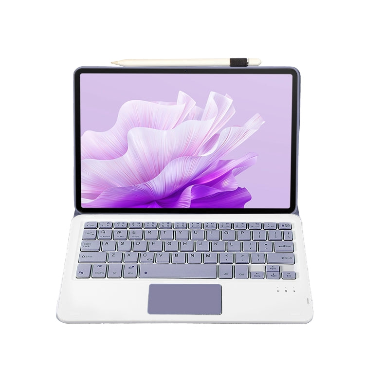 For Huawei MatePad Air 11.5 inch 2023 AH14-A Lambskin Texture Ultra-thin Detachable Bluetooth Keyboard Leather Case with Touchpad(Purple) - Huawei Keyboard by PMC TechLife | Online Shopping South Africa | PMC TechLife