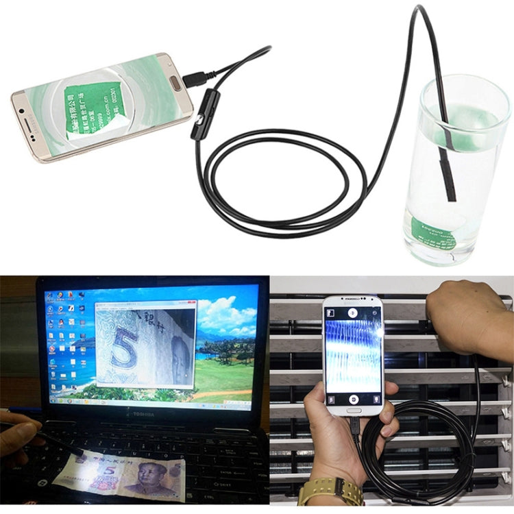 AN97 Waterproof Micro USB Endoscope Snake Tube Inspection Camera for Parts of OTG Function Android Mobile Phone, with 6 LEDs, Lens Diameter:8mm(Length: 1m) - free shipping - PMC Jewellery - Order now!