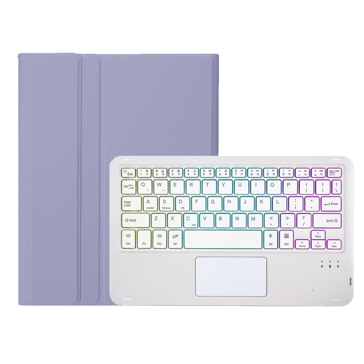 For Huawei MatePad Air 11.5 inch 2023 AH14-AS Lambskin Texture Ultra-thin Detachable Backlight Bluetooth Keyboard Leather Case with Touchpad(Purple) - Huawei Keyboard by PMC TechLife | Online Shopping South Africa | PMC TechLife