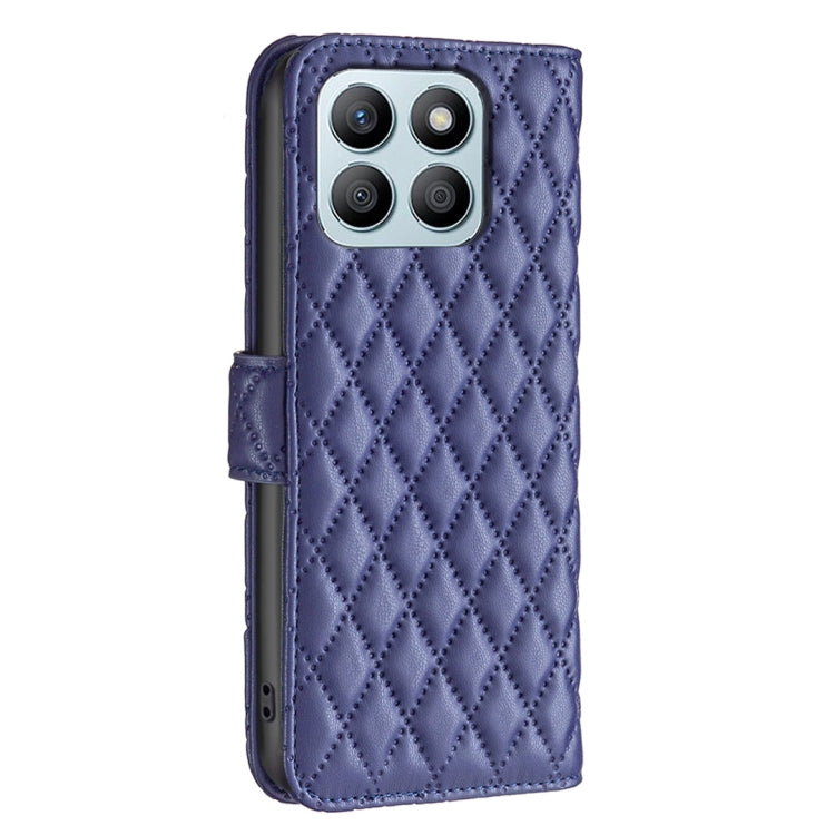For Honor X8b Diamond Lattice Wallet Flip Leather Phone Case(Blue) - Honor Cases by PMC TechLife | Online Shopping South Africa | PMC TechLife | Buy Now Pay Later Mobicred