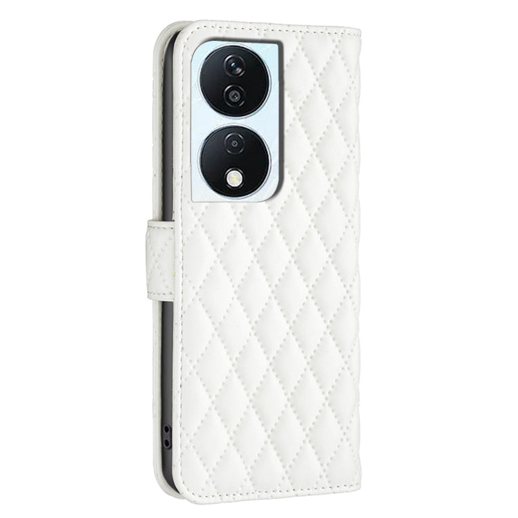 For Honor X7b Diamond Lattice Wallet Flip Leather Phone Case(White) - free shipping - PMC TechLife - Order now!