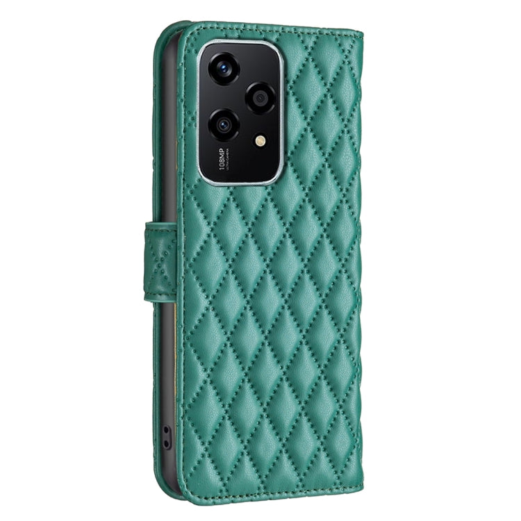 For Honor 200 Lite Global Diamond Lattice Wallet Flip Leather Phone Case(Green) - Honor Cases by PMC TechLife | Online Shopping South Africa | PMC TechLife | Buy Now Pay Later Mobicred