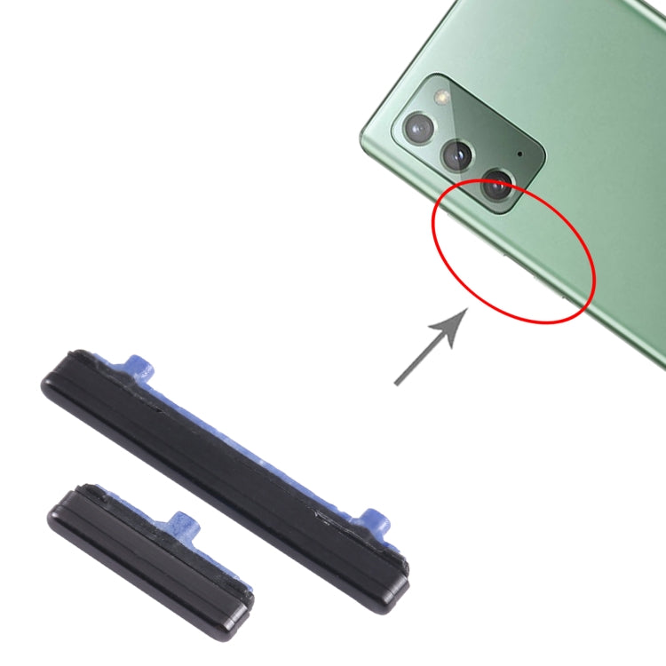 For Samsung Galaxy Note20 SM-N980 10pcs Power Button + Volume Control Button(Black) - free shipping - PMc TechLife - Order now!