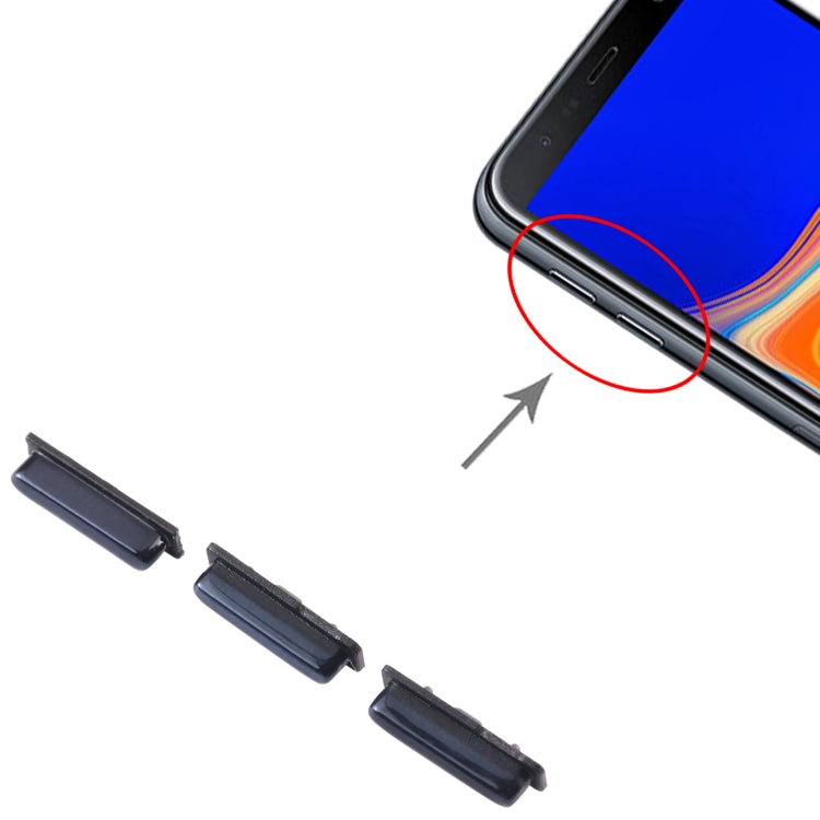 For Samsung Galaxy A7 2018 SM-A750 10pcs Power Button + Volume Control Button(Black) - free shipping - PMc TechLife - Order now!