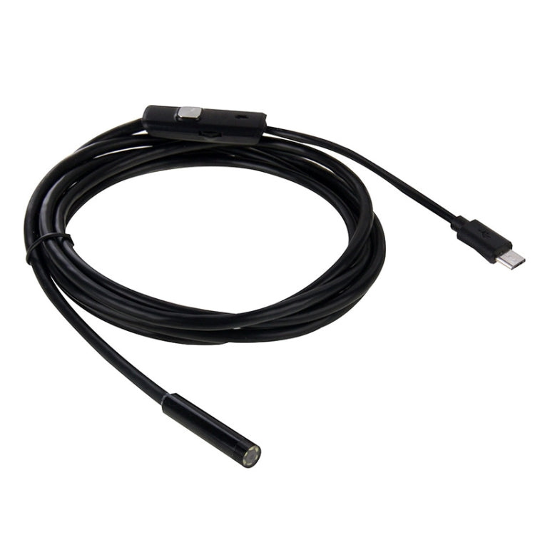AN97 Waterproof Micro USB Endoscope Hard Tube Inspection Camera for Parts of OTG Function Android Mobile Phone, with 6 LEDs, Lens Diameter:5.5mm(Length: 5m) - free shipping - PMC Jewellery - Order now!