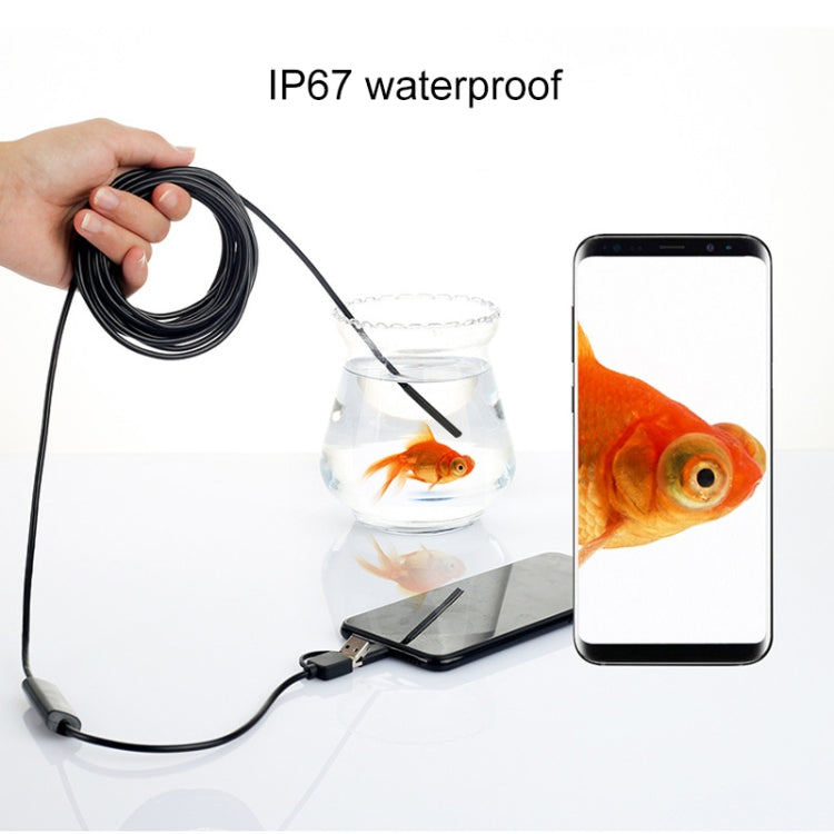 AN100 3 in 1 IP67 Waterproof USB-C / Type-C + Micro USB + USB HD Endoscope Snake Tube Inspection Camera for Parts of OTG Function Android Mobile Phone, with 6 LEDs, Lens Diameter:5.5mm(Length: 3.5m) -  by PMC TechLife | Online Shopping South Africa | PMC TechLife