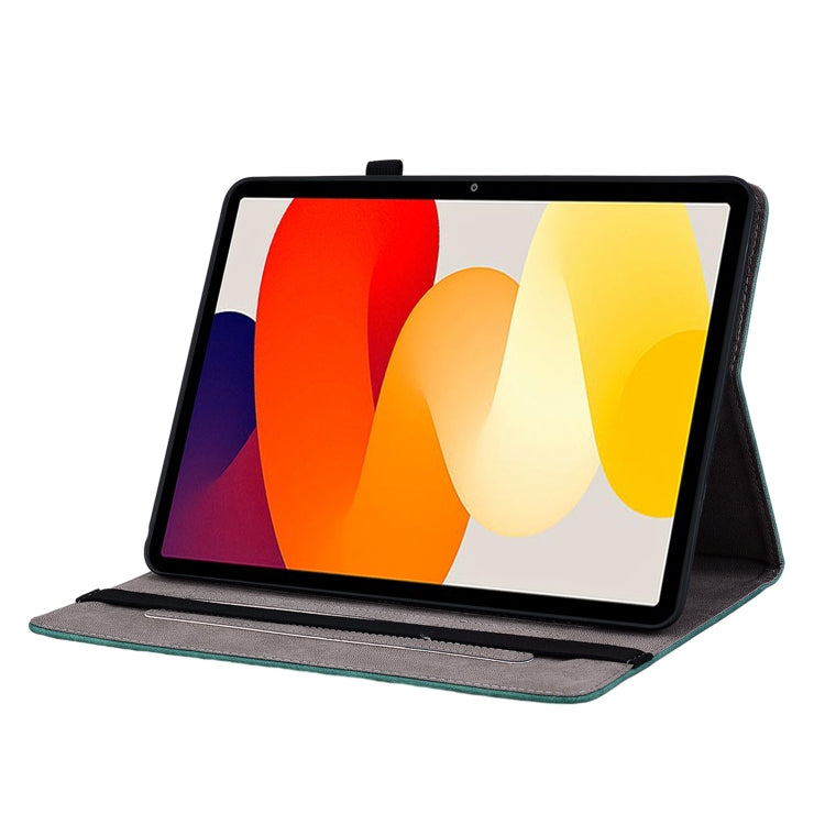 For Xiaomi Redmi Pad SE 11 inch Butterfly Rose Embossed Leather Tablet Case(Green) - More Tablet Cases by PMC TechLife | Online Shopping South Africa | PMC TechLife