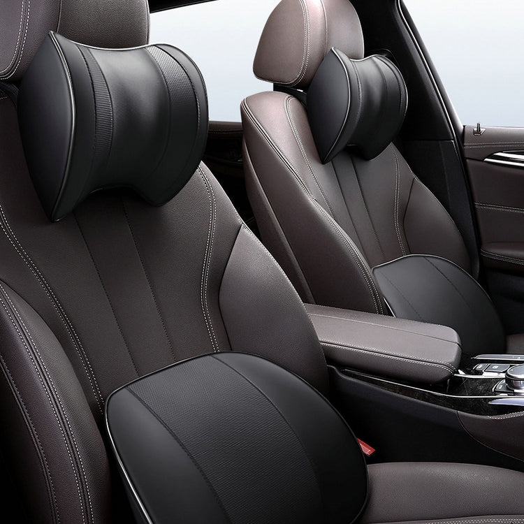 Car Headrest Cushion Car Seat Pillows Neck Protectors Memory Cotton Pillow(Coffee) - Seat Accessories by PMC TechLife | Online Shopping South Africa | PMC TechLife | Buy Now Pay Later Mobicred