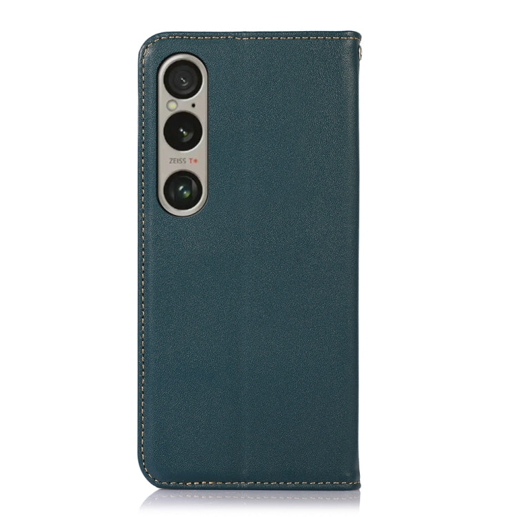 For Sony Xperia 1 VI KHAZNEH Nappa Top Layer Cowhide Leather Phone Case(Green) - Sony Cases by PMC TechLife | Online Shopping South Africa | PMC TechLife | Buy Now Pay Later Mobicred