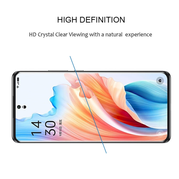 For OPPO A2 Pro 9H HD 3D Curved Edge Tempered Glass Film(Black) - OPPO Tempered Glass by PMC TechLife | Online Shopping South Africa | PMC TechLife | Buy Now Pay Later Mobicred