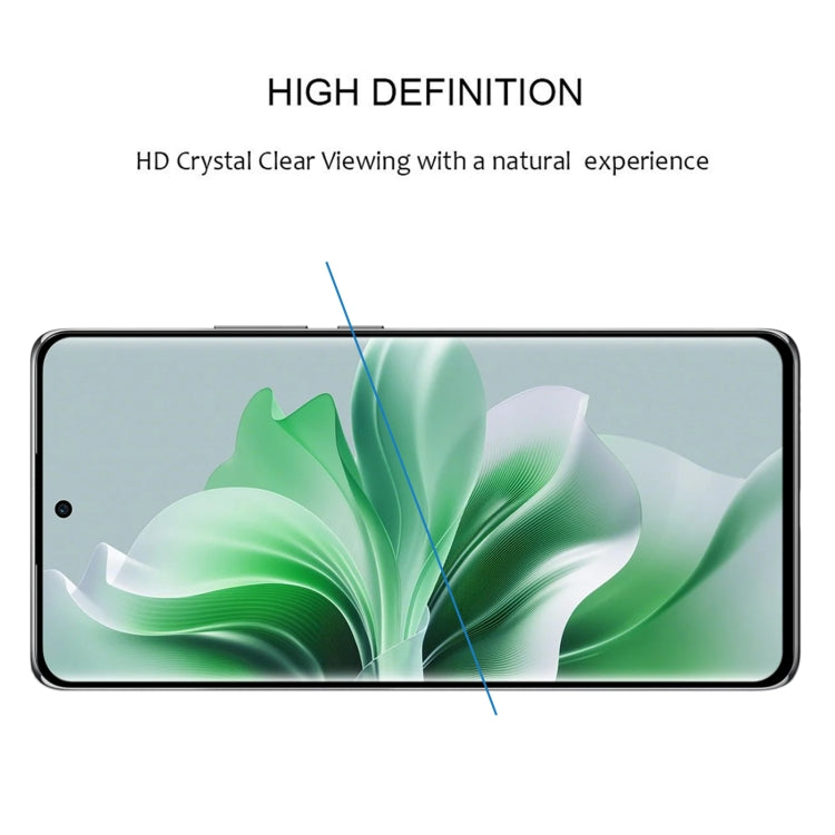 For OPPO Reno11 Pro Global 9H HD 3D Curved Edge Tempered Glass Film(Black) - OPPO Tempered Glass by PMC TechLife | Online Shopping South Africa | PMC TechLife | Buy Now Pay Later Mobicred