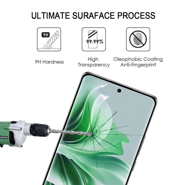 For OPPO Reno11 Pro Global 9H HD 3D Curved Edge Tempered Glass Film(Black) - OPPO Tempered Glass by PMC TechLife | Online Shopping South Africa | PMC TechLife | Buy Now Pay Later Mobicred