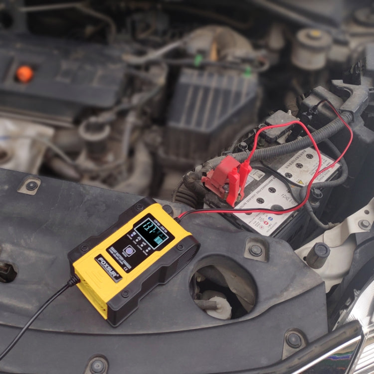 FOXSUR 12V-24V Car Motorcycle Repair Battery Charger AGM Charger Color:Yellow(US Plug) - free shipping - PMC TechLife - Order now!