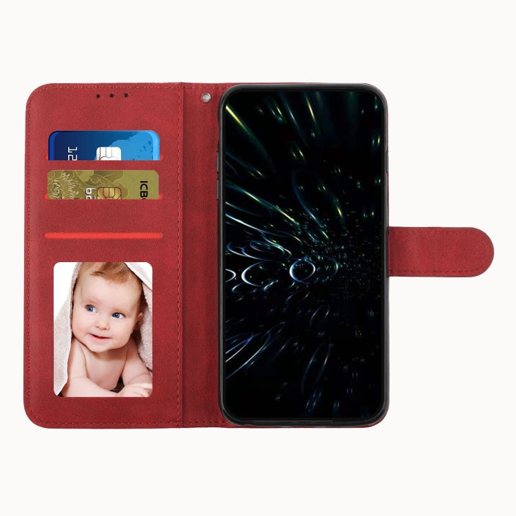 For Motorola Moto G Play 5G 2024/G 5G 2024 Stitching Calf Texture Buckle Leather Phone Case(Red) - Motorola Cases by PMC Jewellery | Online Shopping South Africa | PMC Jewellery | Buy Now Pay Later Mobicred