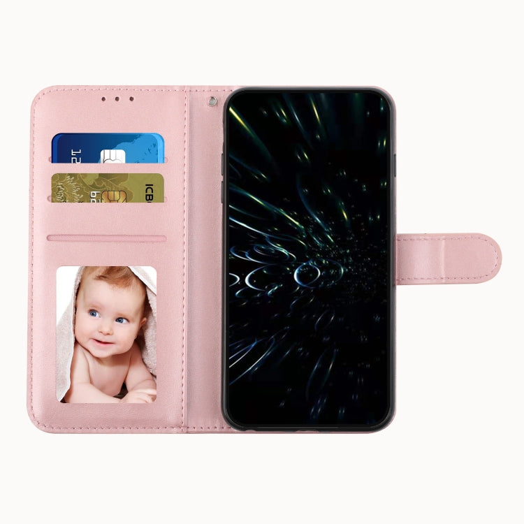 For Motorola Moto G Play 5G 2024/G 5G 2024 Stitching Calf Texture Buckle Leather Phone Case(Rose Gold) - Motorola Cases by PMC Jewellery | Online Shopping South Africa | PMC Jewellery | Buy Now Pay Later Mobicred