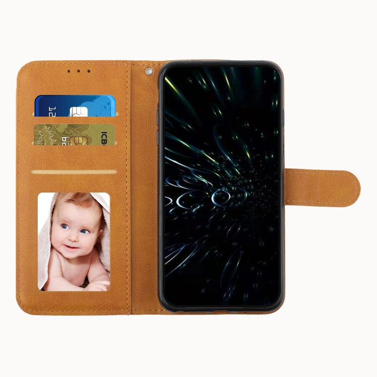 For Motorola Moto G Play 5G 2024/G 5G 2024 Stitching Calf Texture Buckle Leather Phone Case(Yellow) - Motorola Cases by PMC Jewellery | Online Shopping South Africa | PMC Jewellery | Buy Now Pay Later Mobicred