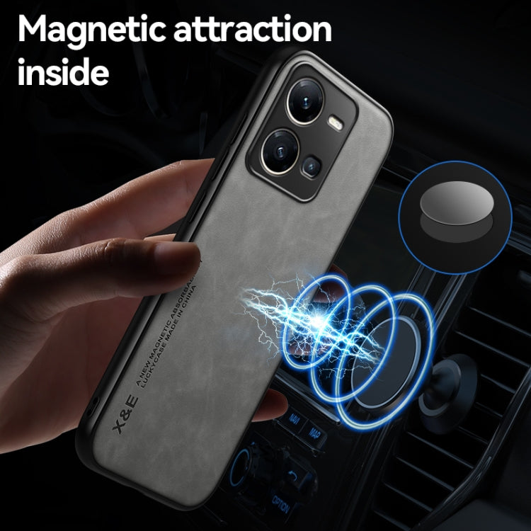 For vivo X100 Pro Skin Feel Magnetic Leather Back Phone Case(Green) - X100 Pro Cases by PMC TechLife | Online Shopping South Africa | PMC TechLife