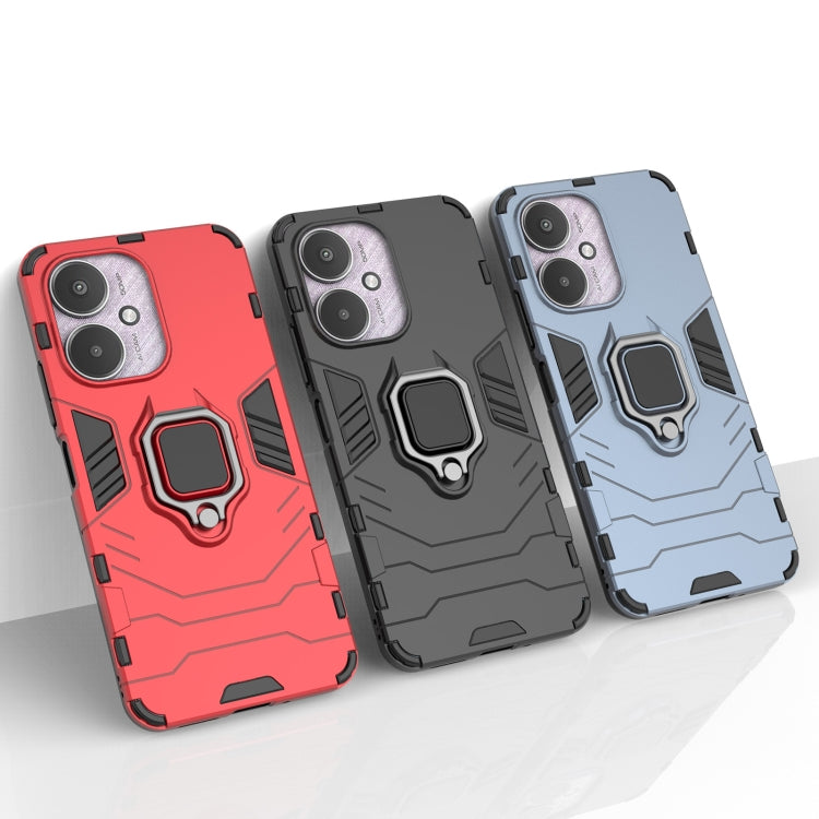 For Xiaomi Redmi 13C 4G / 5G  Shockproof PC + TPU Holder Phone Case(Navy Blue) - 13C Cases by PMC TechLife | Online Shopping South Africa | PMC TechLife | Buy Now Pay Later Mobicred