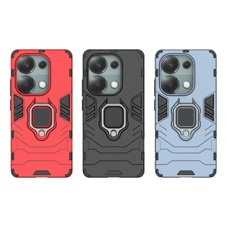 For Xiaomi Redmi Note 13 Pro 4G Global Shockproof PC + TPU Holder Phone Case(Navy Blue) - Note 13 Pro Cases by PMC TechLife | Online Shopping South Africa | PMC TechLife | Buy Now Pay Later Mobicred