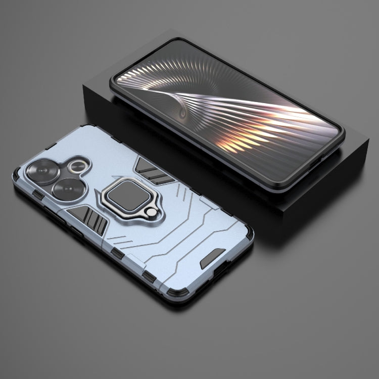 For Xiaomi Redmi Turbo 3 Shockproof PC + TPU Holder Phone Case(Navy Blue) - Xiaomi Cases by PMC TechLife | Online Shopping South Africa | PMC TechLife | Buy Now Pay Later Mobicred