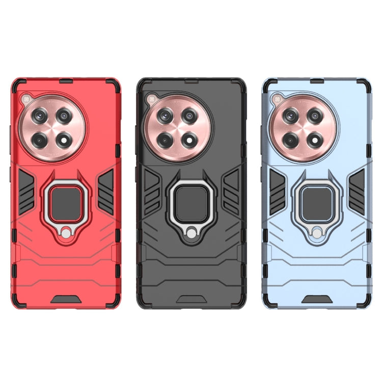 For OnePlus 12R / Ace 3 5G Shockproof PC + TPU Holder Phone Case(Black) - OnePlus Cases by PMC TechLife | Online Shopping South Africa | PMC TechLife