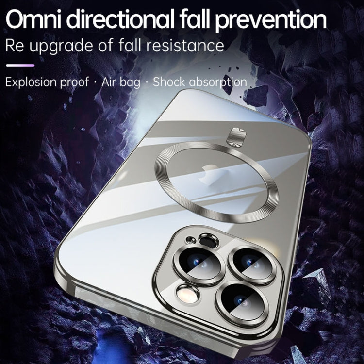 For iPhone 15 Pro SULADA MagSafe Plating TPU Shockproof Phone Soft Case(Black) - iPhone 15 Pro Cases by SULADA | Online Shopping South Africa | PMC TechLife | Buy Now Pay Later Mobicred