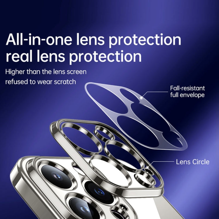 For iPhone 15 Plus SULADA Shine Through Series Plating TPU Transparent Phone Case(Silver) - iPhone 15 Plus Cases by SULADA | Online Shopping South Africa | PMC TechLife