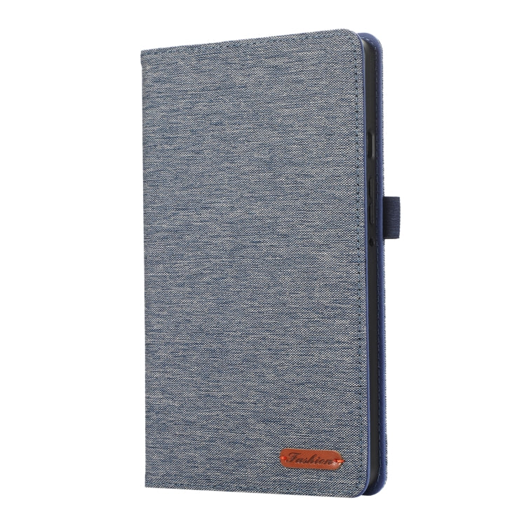 For Samsung Galaxy Tab A9+ Horizontal Flip TPU + Fabric PU Leather Tablet Case(Dark Blue) - Galaxy Tab A9+ by PMC TechLife | Online Shopping South Africa | PMC TechLife