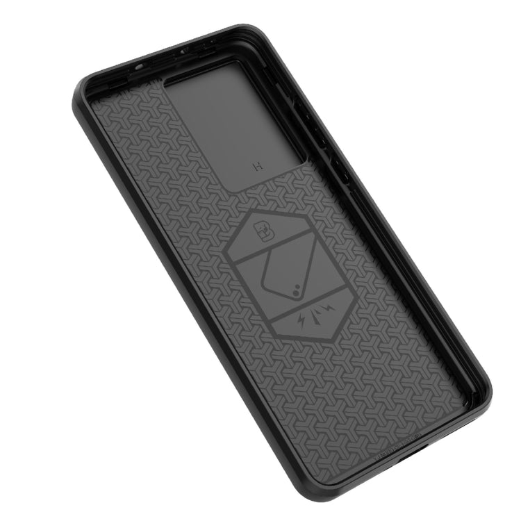 For OnePlus Nord CE3 5G Sliding Camshield TPU + PC Shockproof Phone Case with Holder(Blue) - OnePlus Cases by PMC TechLife | Online Shopping South Africa | PMC TechLife | Buy Now Pay Later Mobicred
