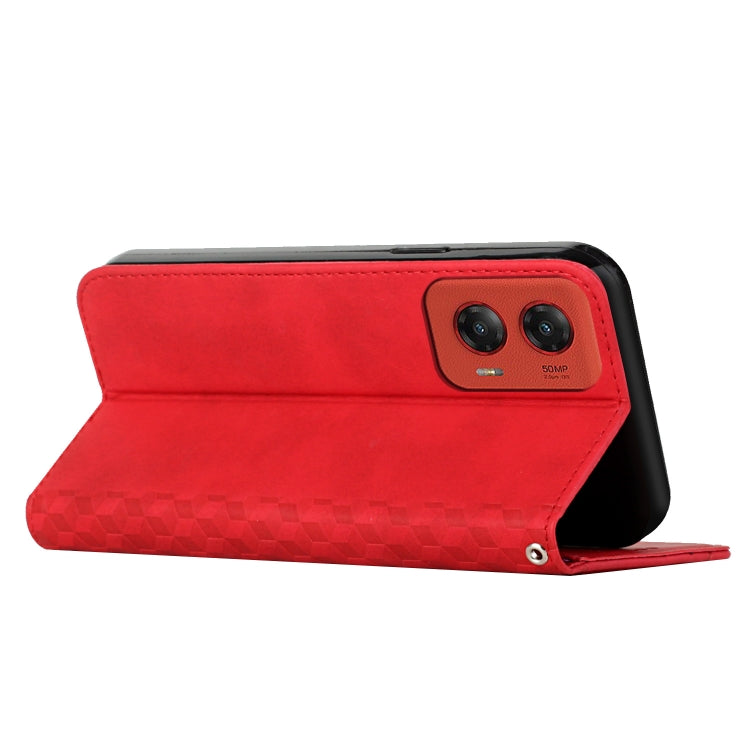 For Motorola Moto G Stylus 5G 2024 Diamond Splicing Skin Feel Magnetic Leather Phone Case(Red) - free shipping - PMC Jewellery - Order now!