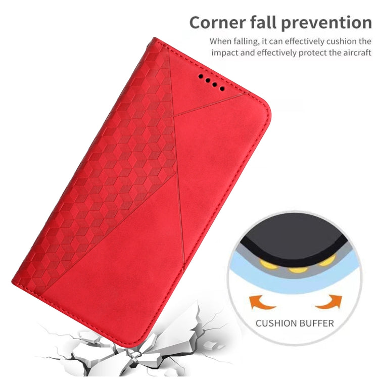 For Motorola Moto G Stylus 5G 2024 Diamond Splicing Skin Feel Magnetic Leather Phone Case(Red) - free shipping - PMC Jewellery - Order now!