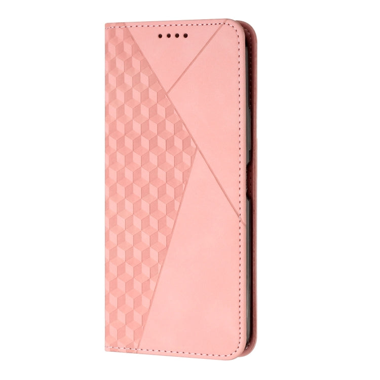 For Motorola Moto G Stylus 5G 2024 Diamond Splicing Skin Feel Magnetic Leather Phone Case(Rose Gold) - Motorola Cases by PMC Jewellery | Online Shopping South Africa | PMC Jewellery | Buy Now Pay Later Mobicred