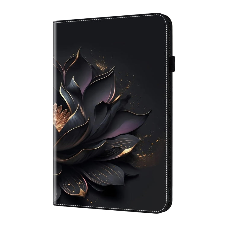 For iPad Air 11 2024 / Pro 11 2022 Crystal Texture Painted Leather Tablet Case(Purple Lotus) - free shipping - PMC TechLife - Order now!