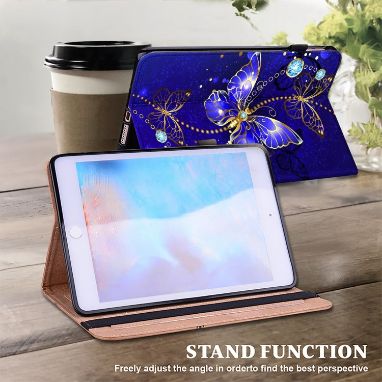For iPad Air 11 2024 / Pro 11 2022 Crystal Texture Painted Leather Tablet Case(Diamond Butterflies) - iPad Pro 11 (2022/2021) Cases by PMC TechLife | Online Shopping South Africa | PMC TechLife | Buy Now Pay Later Mobicred